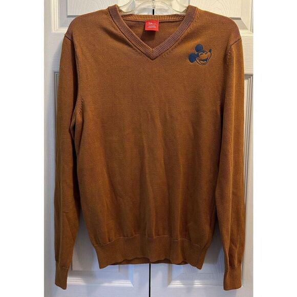 Amazon Essentials Happy Mickey Mouse Knit Sweater Size M NEW - Picture 1 of 4